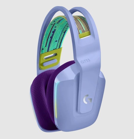 LOGITECH G733 LIGHTSPEED RGB / AUDIFONO CON MICROFONO INALAMBRICO / DTS / COMPATIBLE CON PS4, MAC, PC / COLOR VIOLET