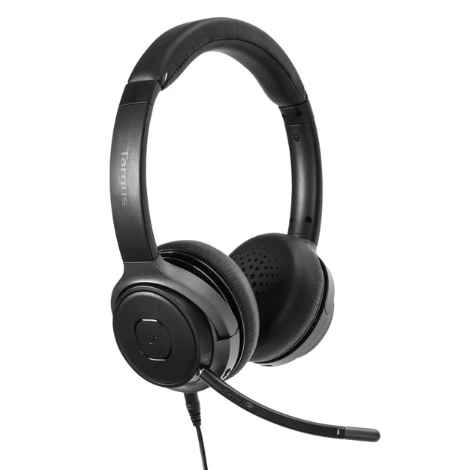 TARGUS AEH104 / AUDIFONOS CON MICROFONO BLUETOOTH Y 3.5MM / ESTEREO / 16 HORAS DE REPRODUCCION / CARGA USB-C / BLUETOOTH 5.0 / CONTROL DE VOLUMEN