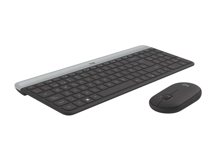 LOGITECH SLIM COMBO MK470 / TECLADO MULTIMEDIA Y RATÓN ÓPTICO INALÁMBRICOS / RECEPTOR USB / NEGRO / ESPAÑOL
