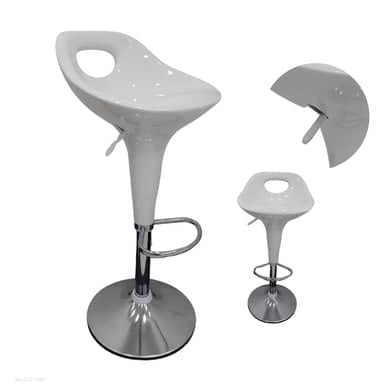 SILLA DE BAR ACRILICO BLANCO 