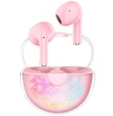 ONIKUMA T35 ROSADO - EARBUDS RGB BLUETOOTH 5.1 / MICROPHONE NOISE REDUCTION / TOUCHING CONTROL / SURROUND SOUND / ROSADO