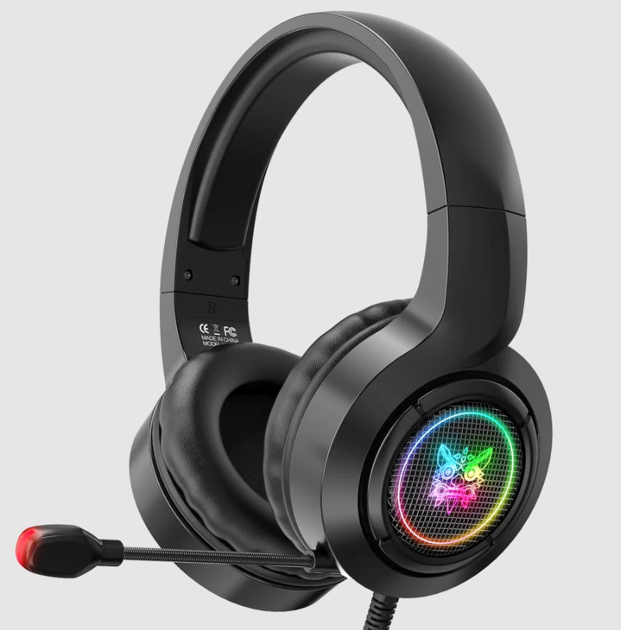ONIKUMA X1 - AUDIFONO GAMING RGB / MICROFONO CON LED / 50MM / USB 2.0 / 3.5 CONECTOR / NOISE CANCELLATION MICROPHONE / COLOR NEGRO