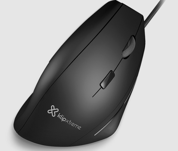 KLIP EXTREME KMO-505 KREST - MOUSE VERTICAL ERGONOMICO BUSINESS / 6 BOTONES / USB 2.0 / 1.8M / COLOR NEGRO
