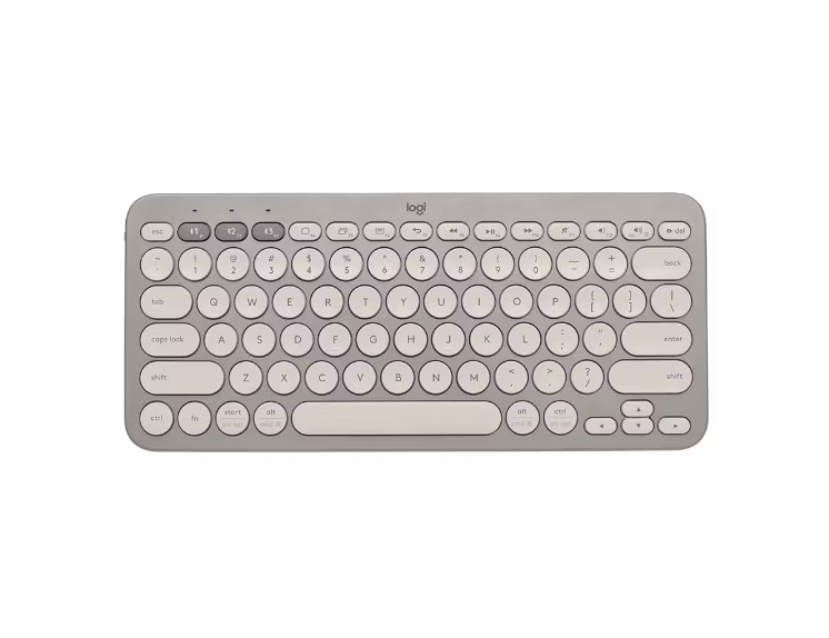 LOGITECH K380 / TECLADO MULTIDIPOSITIVO PARA COMPUTADORA, TABLET, MOVIL / CONEXION BLUETOOTH / ESPAÑOL / COLOR GRIS