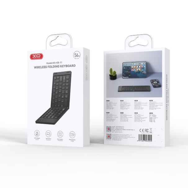XO WIRELESS FOLDING XO-KB-11 - TECLADO BLUETOOTH PORTATIL / 56HRS / INGLES / NEGRO