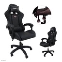 SILLA DE OFICINA NEGRO CUERO