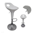 SILLA DE BAR ACRILICO BLANCO 