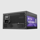 XYZ VOLT / FUENTE DE PODER DE 600W / 80+ WHITE / CABLES PLANOS / PFC ACTIVO / ABANICO SILENCIOSO DE 120MM / CAPACITORES TEAPO